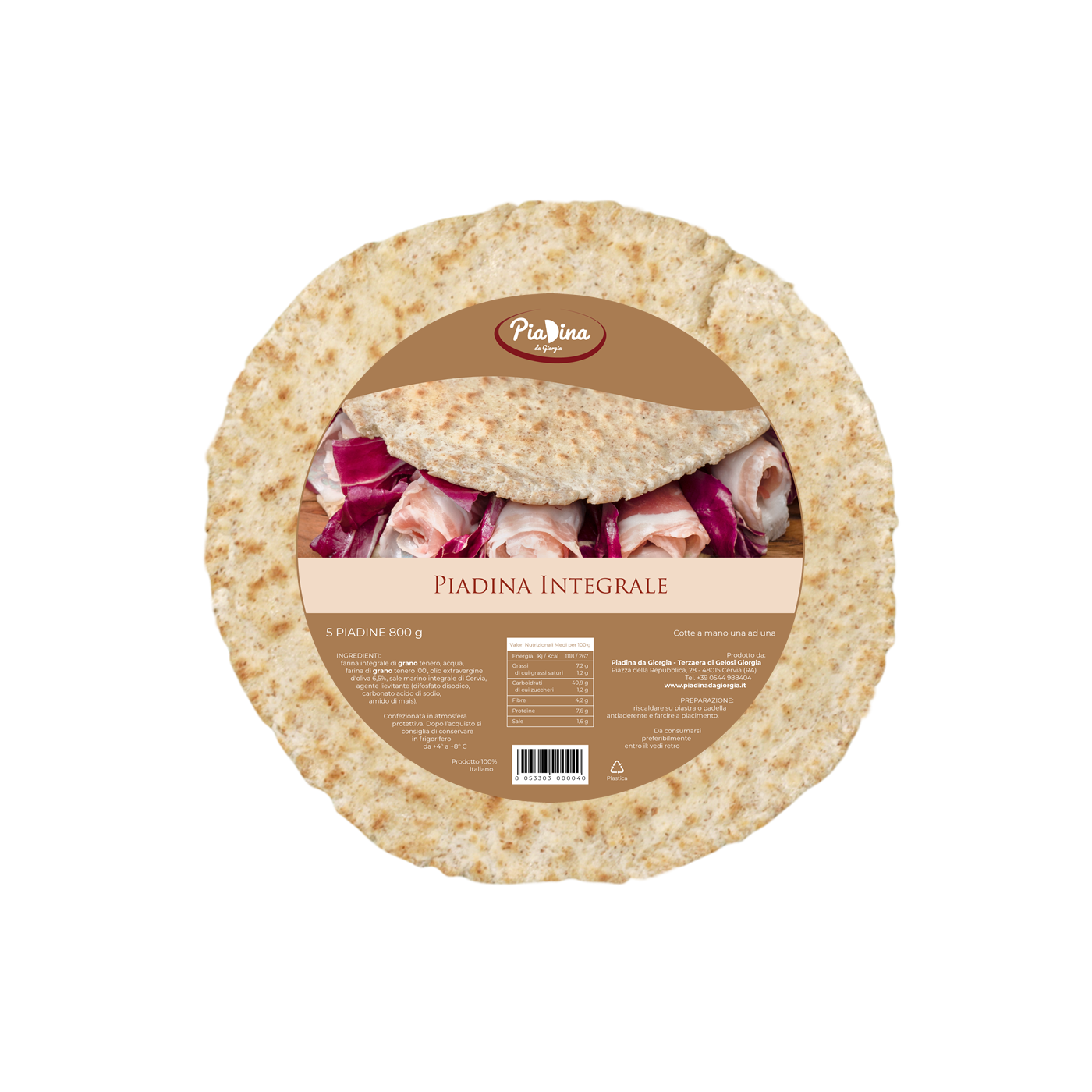 Piadina Romagnola IGP Integrale