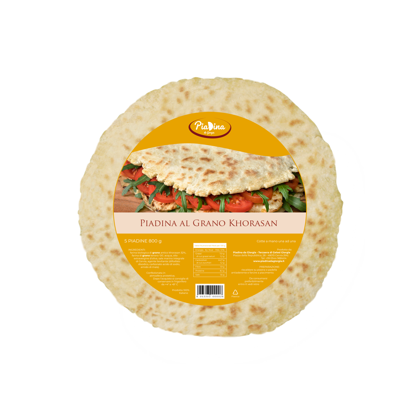 Piadina al Grano Khorasan