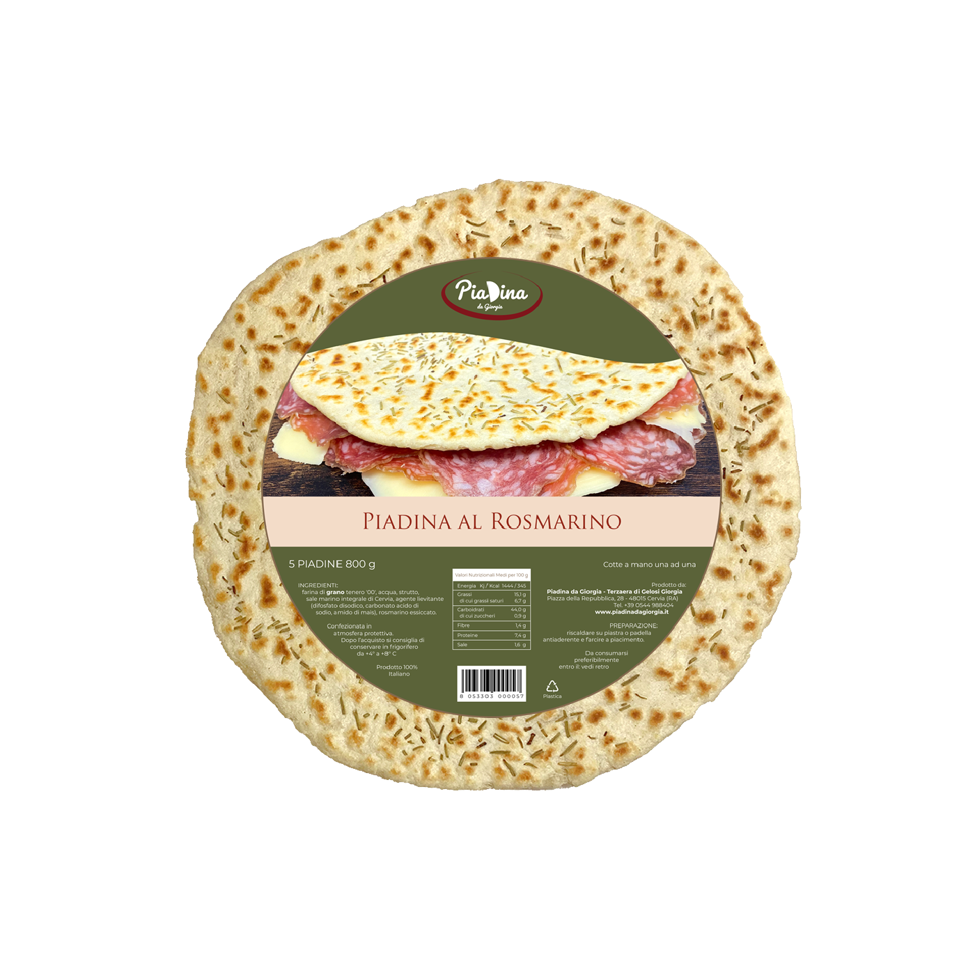 Piadina al Rosmarino