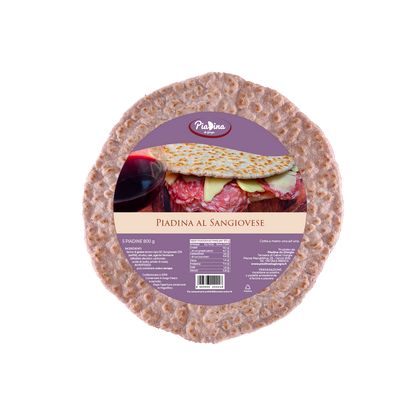 Piadina with Sangiovese